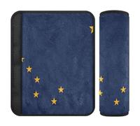 Car Seat Belt Pads 2 Pack Soft Camera Bag Strap Cover for Women Men Kids M Alaska State Flag