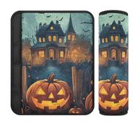 Car Seat Belt Pads 2 Piecing Breathable Auto Seatbelt Shoulder Pad for Women Men Kids S Happy Halloween and Trick Or Treat