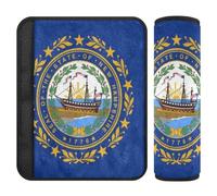 Car Seat Belt Pads 2 Piecing Soft Camera Bag Strap Cover for Adults Youth Kids S New Hampshire State Flag
