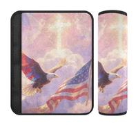 Car Seat Belt Pads Covers 2 Pack Soft Baby Seat Shoulder Strap Cover for Adults Youth Kids M Bird Flag & Starlight