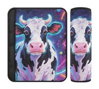 Car Seat Belt Pads Covers 2 Pcs Soft Auto Seatbelt Shoulder Pad for Adults Youth Kids M Cosmic Cow Art