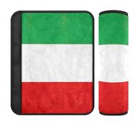 Car Seat Belt Pads Covers 2 Pcs Soft Car Safety Seat Belt Strap Shoulder Pad for Adults and Kids M Italy Flag