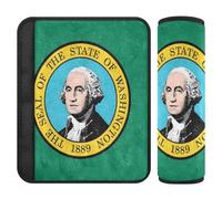 Car Seat Belt Pads Covers 2 Piecing Breathable Auto Seatbelt Shoulder Pad for Adults Youth Kids S Washington State Flag