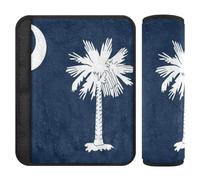 Car Seat Belt Pads Covers 2 Piecing Breathable Camera Bag Strap Cover for Adults and Kids S South Carolina State Flag