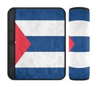Car Seat Belt Pads Covers 2 Piecing Breathable Seat Belt Shoulder Strap Covers Pad for Adults Child Kids S Cuba Flag