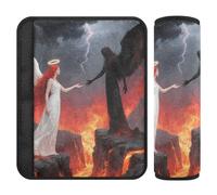 Car Seat Belt Pads Set of 2 Breathable Seat Belt Shoulder Strap Covers Pad for Adults Child Kids S Angel Vs Demon Duel