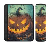 Car Seat Belt Pads Set of 2 Soft Backpack Shoulder Strap Pad Cover for Women Men Kids M Halloween Weird Creepy