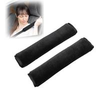 Car Seat Belt Shoulder Pads, Comfort Shoulder Pads Stick Seat Belt Pads, Car Accessories Relieve Friction on Clothes and Seat Belts Reduce Stress, 2 Pack