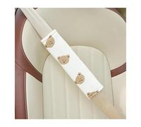 Car Seat Belt Shoulder Protector Car Seat General Ladies Four Seasons Cute Cartoon Car Safety Belt Protective Cover(Bear pads)