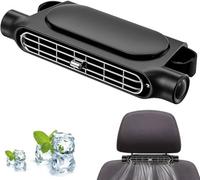 Car Seat Cooling Fan for Driver and Passenger's Seat - 3-Speed Adjustable USB Car Headrest Fan - Portable Space-Saving Fans with Strong Dual Wind Power for Sedans, SUVs, Trucks & RVs (A)