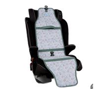 Car Seat Cooling Pad for Babies, Toddlers, and Kids - Self-Insulated, Comfortable Baby Cooling Pad, Must-Have Baby Accessories for Hot Summer Days, One Size Fits All (Floral Half White)