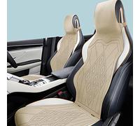 Car Seat Cover Compatible With Aston Martin Cygnet Rapide Virage Waterproof PU Leather Sports Seat Cushion Suede Vehicle Cushion Comfortable Breathable Double Sided Use ( Color : Beige , Size : Cygnet