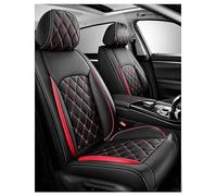 Car Seat Cover Fit For Dodge RAM 1500 2500 2000-2024 2025, Waterproof Seat Covers,Premium PU Leather Breathable Wear-resistant, Full Set 5 Seats, Prevents Pet Hair(Black red)