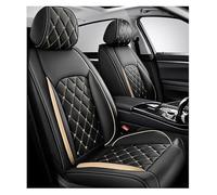 Car Seat Cover Fit For Kia Venga Crossover YN Seven YN Venga YN, Waterproof，Premium PU Leather Breathable Wear-resistant, Full Set 5 Seats, Prevents Pet Hair(Black champagne)