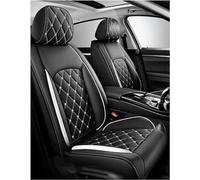 Car Seat Cover Fit For Seat Ibiza 5-Door/Ibiza St 6F 6J 6L 6L2 6L1 6K 6K2 6K1 2000-2025, Waterproof Seat Covers,Leather Breathable Wear-resistant, Full Set 5 Seats, (Black white)