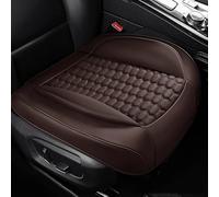 Car Seat Cover for Hyundai i20 Elite i30 Elantra i40 iX20, Non Slip Breathable Comfort Protector, Universal Leather Cushion Driving, 4 Seasons Full Cover Cushion,Coffee