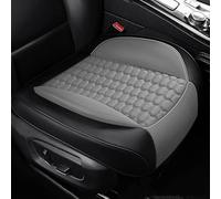 Car Seat Cover for Hyundai i20 Elite i30 Elantra i40 iX20, Non Slip Breathable Comfort Protector, Universal Leather Cushion Driving, 4 Seasons Full Cover Cushion,Black grey
