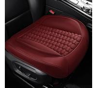 Car Seat Cover for Hyundai i20 Elite i30 Elantra i40 iX20, Non Slip Breathable Comfort Protector, Universal Leather Cushion Driving, 4 Seasons Full Cover Cushion,Red