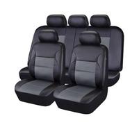 Car Seat Cover for Renault Scenic/Grand Scénic/Xmod IV III II I J9 R9 JZ JM JA 2000-2026, Leather Full Seat Covers Anti-Slip Protector Seat Interior Accessories,D/Black Grey