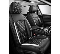 Car Seat Cover Full Set Leather Waterproof, for Ford Ranger 2000-2025, Universal Breathable 5-Seat Car Seat Covers All Weather To Fit Most Cars(White)