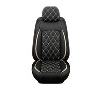 Car Seat Cover Full Set Leather Waterproof, for Mitsubishi Eclipse Cross 2018-2024 2025, Universal Breathable 5-Seat Car Seat Covers All Weather To Fit Most Cars(Gold)