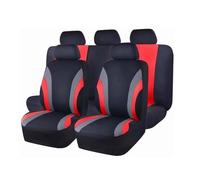 Car Seat Cover Full Sets for H-onda HR-V 2021 2022 2023 2024 2025 2026, Car Seat Front Rear Seat Protectors Resistant Interior Accessories, D/Red
