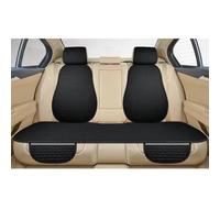 Car Seat Cover Protector for Porsche Taycan 2019 2020 2021 2022 2023,Front/Rear Back Linen Cushion,Breathable Cover,Black- 3pcs