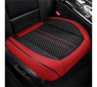 Car Seat Cover Sets 1pc PU Leather + Ice Silk Car Seat Covers Soft Touch 3D Side Support Comfortable Non Slip Car Seat Cover Set(Red)