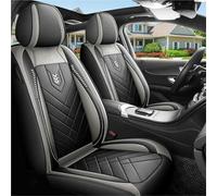 Car Seat Cover Sets 1pcs All Inclusive Seat Cover Full Leather Carseat Cushion Driver's Orpassenger Seasonuniversal Pad Car Seat Protector(Gray 1pcs)