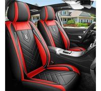 Car Seat Cover Sets 1pcs All Inclusive Seat Cover Full Leather Carseat Cushion Driver's Orpassenger Seasonuniversal Pad Car Seat Protector(Red 1pcs)