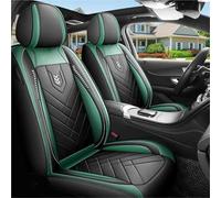 Car Seat Cover Sets 1pcs All Inclusive Seat Cover Full Leather Carseat Cushion Driver's Orpassenger Seasonuniversal Pad Car Seat Protector(Green 1pcs)