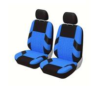 Car Seat Cover Sets Car Seat Covers Full Set Front Split Rear Bench For Universal Cloth SUV Sedan Van Automotive Interior(BLUE-4PCS C)