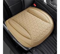 Car Seat Cover Sets Diamond Lattice Embroidery PU Leather Car Seat Cushion, Thickened Three-dimensional Wings Breathable,For 95% Cars,For All Season Car Seat Cover Set(Beige)