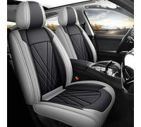 Car Seat Cover Sets Five-Seat Car Seat Covers Full-Coverage Design Sl legant Universal Fit For Most Vehicles Car Seat Cover(Gray+black)