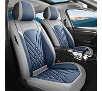 Car Seat Cover Sets Five-Seat Car Seat Covers Full Wrap Simple Design Multiple Color Options Universal Fit For Most Cars Seat Protector(Gray+blue)