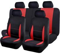 Car Seat Cover Sets for BMW 5 Series F11 G30 G31 E39 E61 5 Gran Turismo, 5 Seats Full Surround Seat Protector Comfortable and Breathable Interior Accessories,B-Red