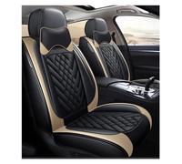 Car Seat Cover Sets For Cadillac All Models For SRX CTS CT4 CT5 XT4 CT6 SLS ATS ATSL XTS XT5 CT6 For Escalade Car Seat Cover Leather Auto Accessories(Black rice pillows)