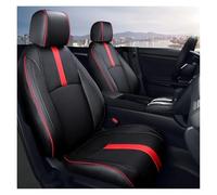 Car Seat Cover Sets For Civic 2016-2025 EX/EX-L/LX/Sport/Touring Front Rear Seat Protectors Covers Custom Seat Covers Full Set(Black Red)