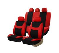 Car Seat Cover Sets for Dodge Nitro 2007-2011 | 5 Seats Full Surround Seat Protector Comfortable and Breathable Interior Accessories,C-Red