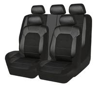 Car Seat Cover Sets for Jeep Renegade 2015-2020 2021 2022 2023 PU Leather Cushion Covers Adjustable Removable Full Seat Cushions Protector Accessories, black style
