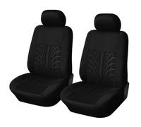 Car Seat Cover Sets for Nissan Micra K12 2003-2010, Car Front Seat Covers, Auto Breathable Seat Covers Cushions, Easy Fit,A Black