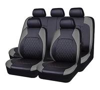 Car Seat Cover Sets for Renault Captur II I/Captur E-TECH 2.Gen/1.gen 2013 2014 2015 2016 2017 2018 2019 2020-2025, Full Leather NonSlip Waterproof Breathable Seat Cushion Protector,Grey