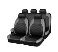 Car Seat Cover Sets for Renault Kadjar 2015 2016 2017 2018 2019 2020 2021 2022 2023, PU Leather NonSlip Waterproof Breathable Front Back Full Surround Protectors Pad Accessories,D/Gray