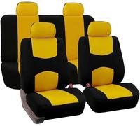 Car Seat Cover Sets for Seat Cupra Formentor 1.5 TSI Act, 5 Seats Full Surround Seat Protector Comfortable and Breathable Interior Accessories,E-Yellow