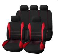 Car Seat Cover Sets for Seat Cupra Formentor 1.5 TSI ACT, 5 Seats Full Surround Seat Protector Comfortable and Breathable Interior Accessories,A-Red