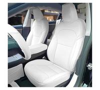 Car Seat Cover Sets For Tesla For Model 3 For Highland 2024 2025 Seat Covers Leather Front Rear Car Seat Cushion Armrest Cover(White Set)
