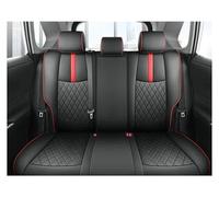 Car Seat Cover Sets For Toyota For Rav4 2020-2025 Leather Front Rear Car Seat Cushion Armrest Cover Mats Seat Cover(Red line-Hybrid)