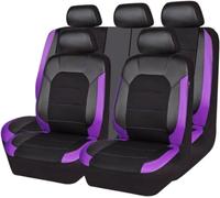 Car Seat Cover Sets for Toyota Yaris Hybrid 2020-2025,Leather Front Back Full Surround Protectors Pad Breathable Waterproof Universal Interior Accessories,I