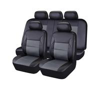 Car Seat Cover Sets for Volvo C30 2006 2007 2008 2009 2010 2011 2012, 9 Pcs Car Seat Covers Full Set Front and Rear Car Seat Cover Sets Waterproof Interior Accessorie,B/Black Grey