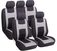 Car Seat Cover Sets for VW Scirocco II Coupe (53B) Senza Spoiler 1981-1992, 5 Seats Full Surround Seat Protector Comfortable and Breathable Interior Accessories,D-Grey